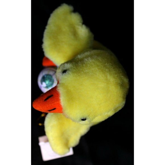 Dept 56 Hug-A-buddies Waddles Yellow Duck Plush Ceramic Face Easter Spring Egg - Picture 7 of 10